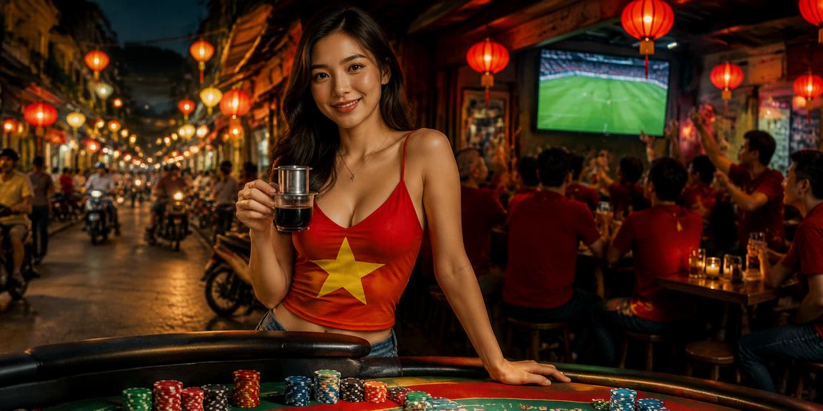 Không gian giải trí casino tại Hà Nội nhìn từ trên cao về đêm